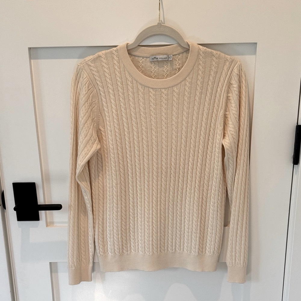 Peter Millar Women’s Cream Cashmere/Silk Sweater